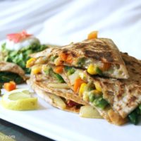 Vegetable and Cheese Quesadillas