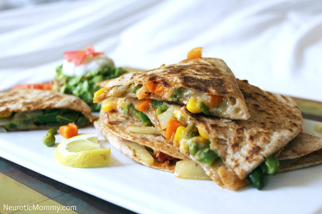 Vegetable and Cheese Quesadillas