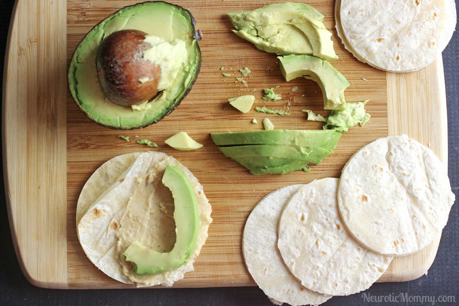 Avocado Hummus Quesadilla