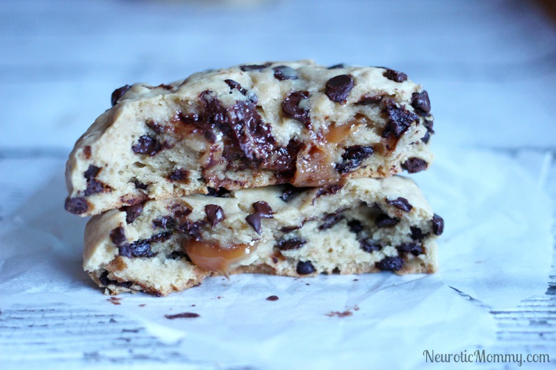 Caramel Chocolate Chip Cookies