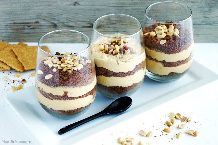 Chocolate Crunch Peanut Butter Mousse Parfaits - NeuroticMommy