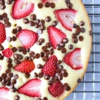 Strawberry Vanilla Naked Cake with Hazelnut Filling