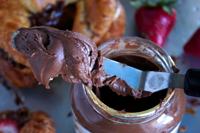 Baked Chocolate Almond Croissant Sandwiches