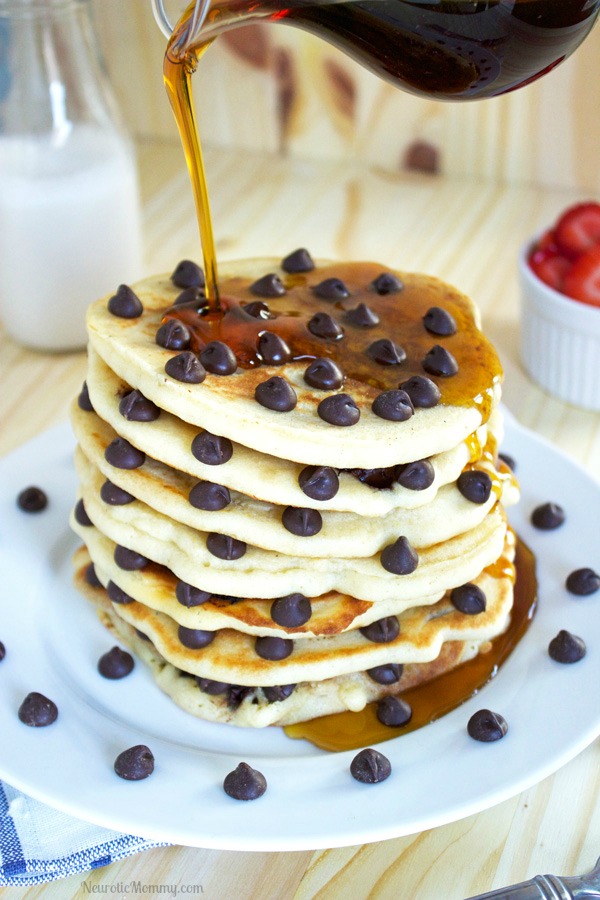 Gluten-Free Chocolate Chip Pancakes - NeuroticMommy