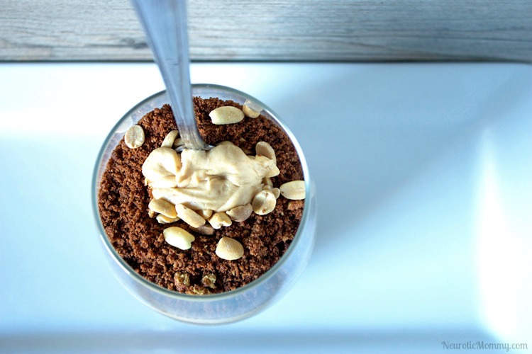 Chocolate Crunch Peanut Butter Mousse Parfaits