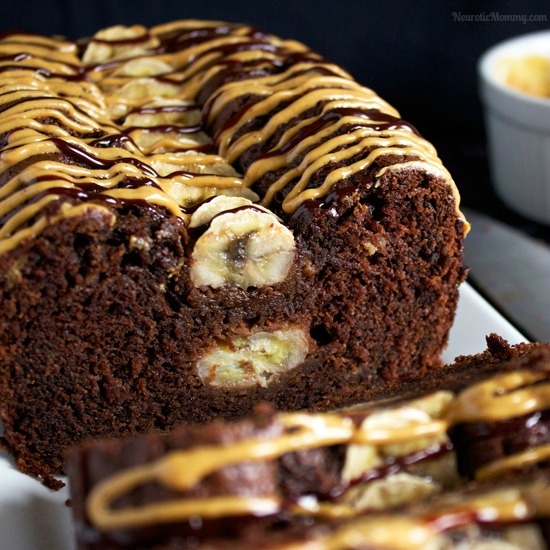 Chocolate Peanut Butter Banana Bread