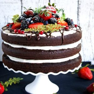 Triple Chocolate Layered Birthday Cake