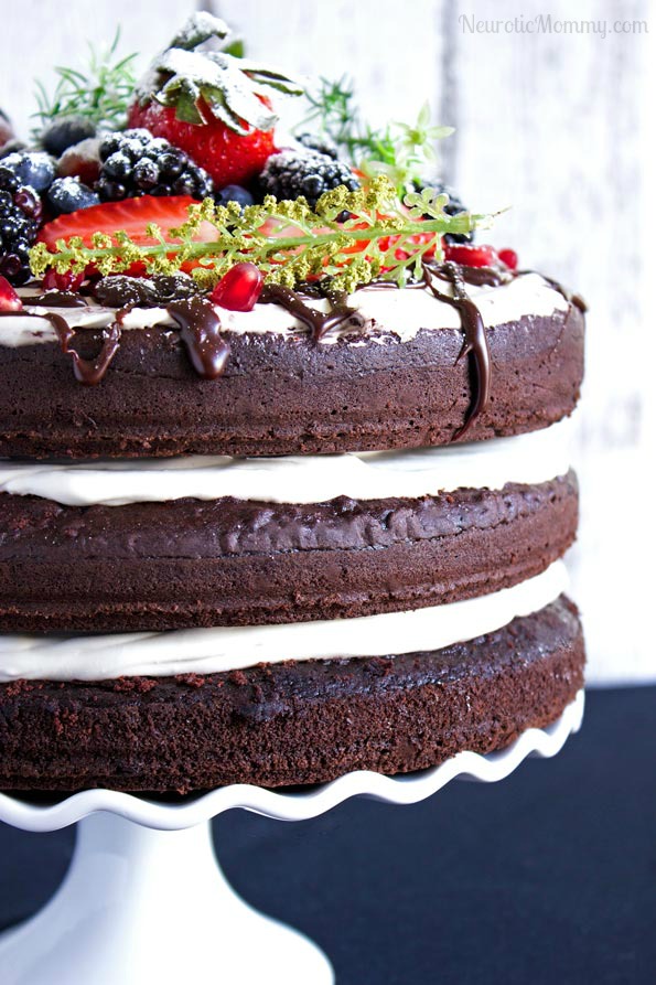 Triple Chocolate Layered Birthday Cake