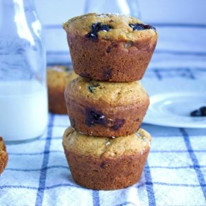 Blueberry Coconut Banana Muffins