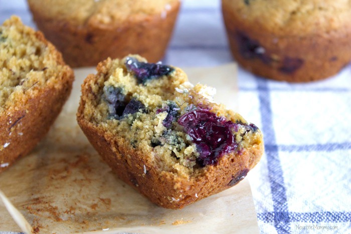 Blueberry Coconut Banana Muffins