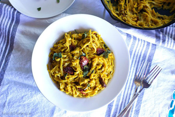 Creamy Butternut Squash Rice Noodles