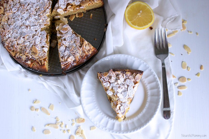 Lemon Almond Ricotta Cake