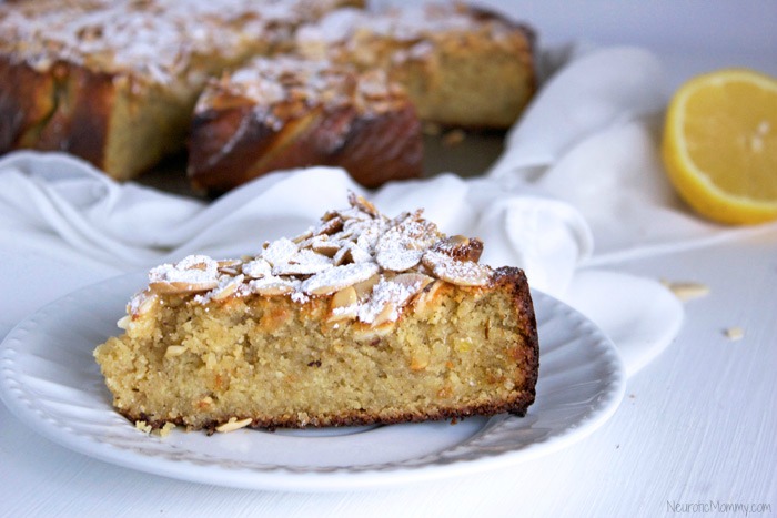 Lemon Almond Ricotta Cake