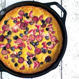 Mixed Berry Skillet Cake