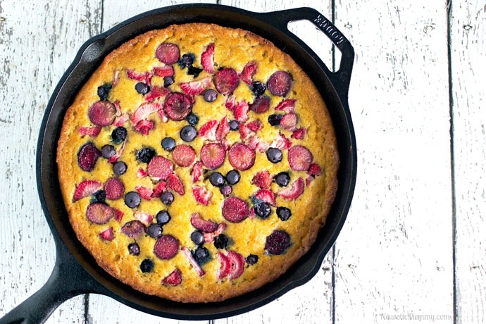 Mixed Berry Skillet Cake