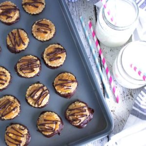 Clean No Bake Samoa Cookies