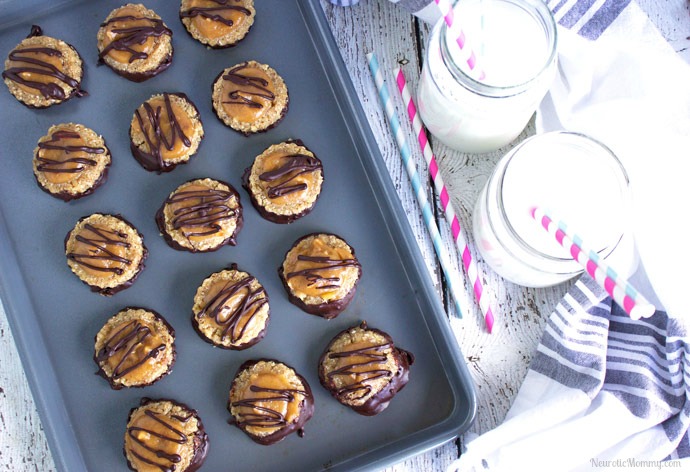 Clean No Bake Samoa Cookies