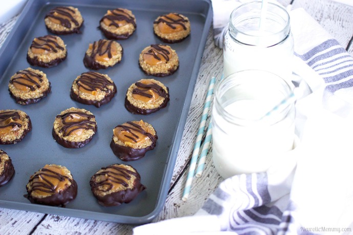 Clean No Bake Samoa Cookies