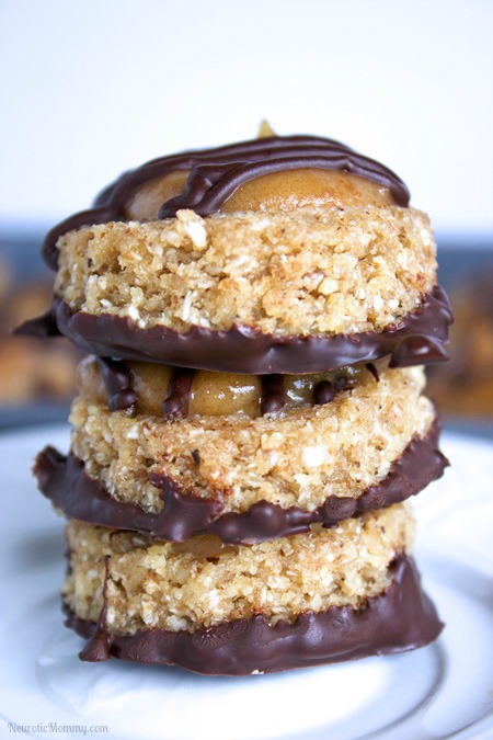 Clean No Bake Samoa Cookies