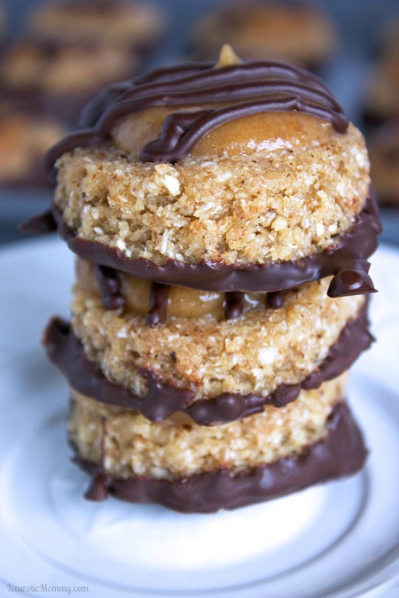 Clean No Bake Samoa Cookies