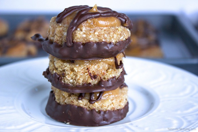 Clean No Bake Samoa Cookies