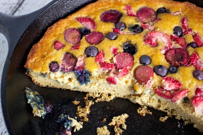 Mixed Berry Skillet Cake