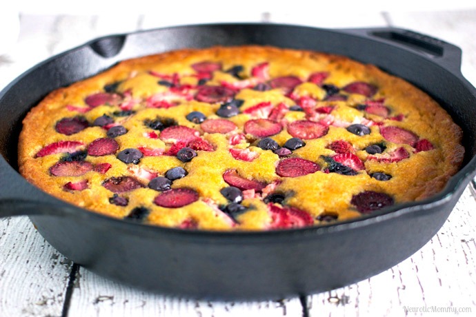 Mixed Berry Skillet Cake