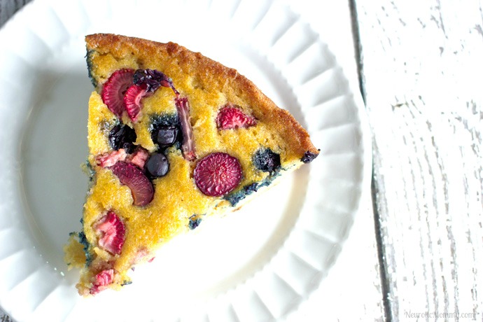 Mixed Berry Skillet Cake