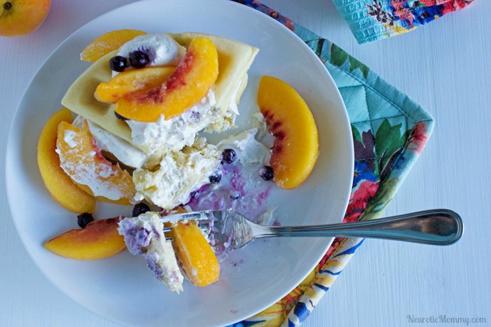 Mother's Day Peach Coconut Waffles