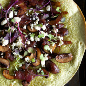 Springtime Spinach Veggie Pizzas