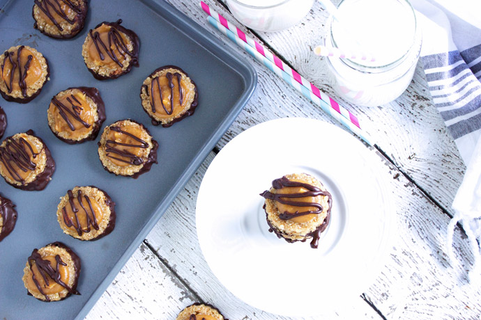 Clean No Bake Samoa Cookies