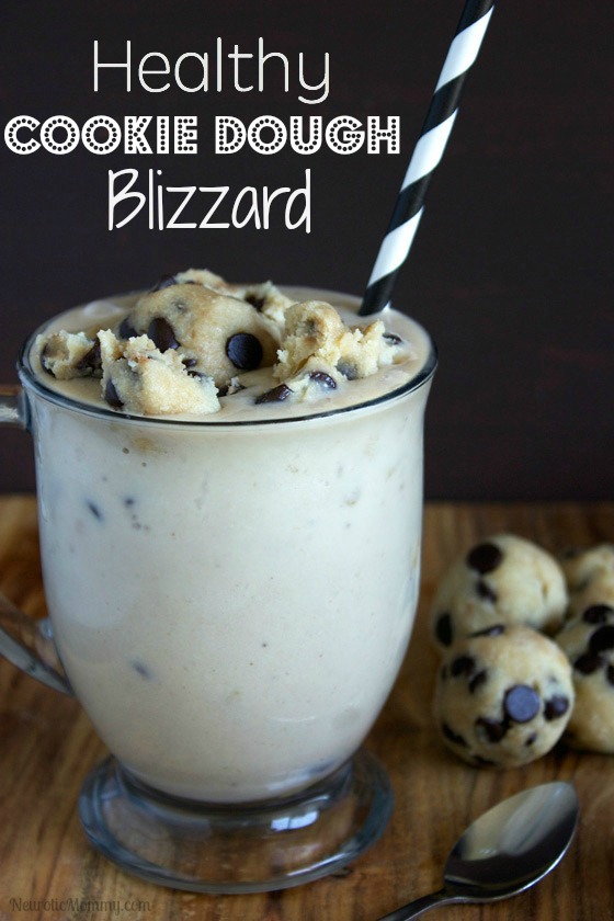 Healthy Chocolate Chip Cookie Dough Blizzard