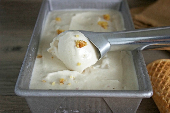 Salted Caramel Walnut Ice Cream