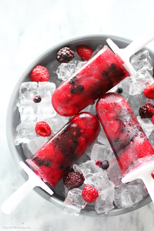 Very Berry Coconut Popsicles