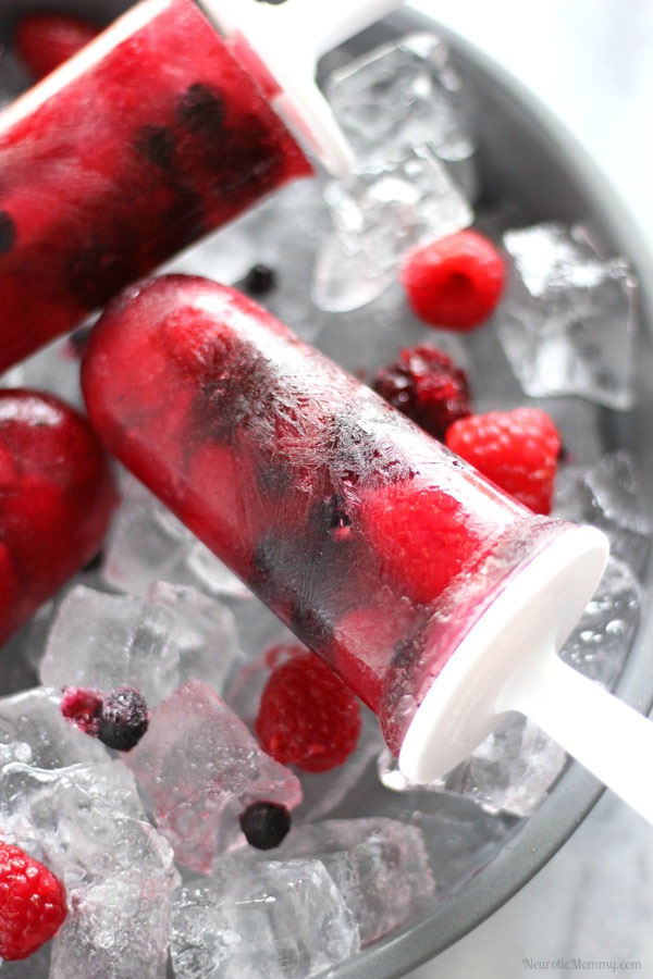 Very Berry Coconut Popsicles