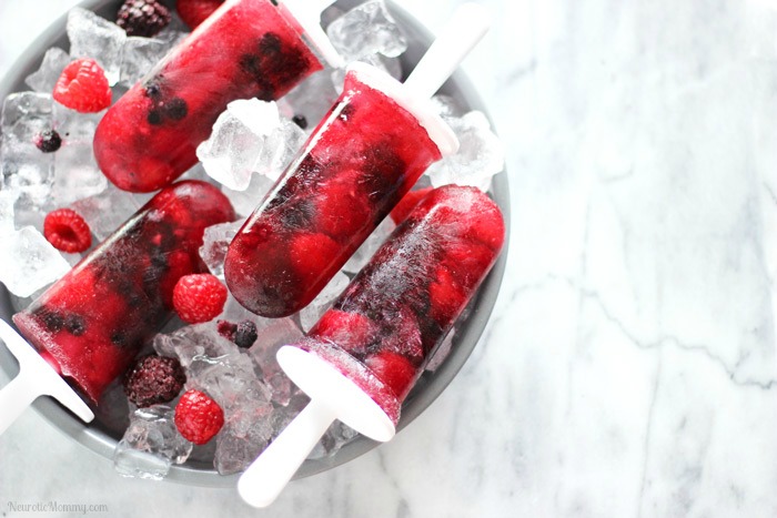 Very Berry Coconut Popsicles