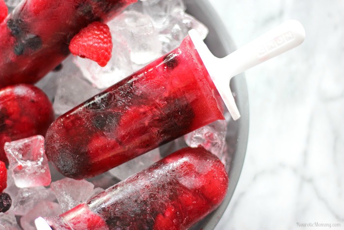 Very Berry Coconut Popsicles