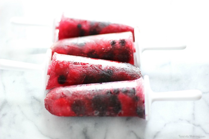 Very Berry Coconut Popsicles