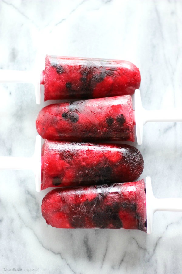 Very Berry Coconut Popsicles