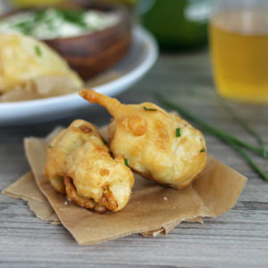 3 Ingredient Beer Battered Artichoke Hearts #vegan #appetizers