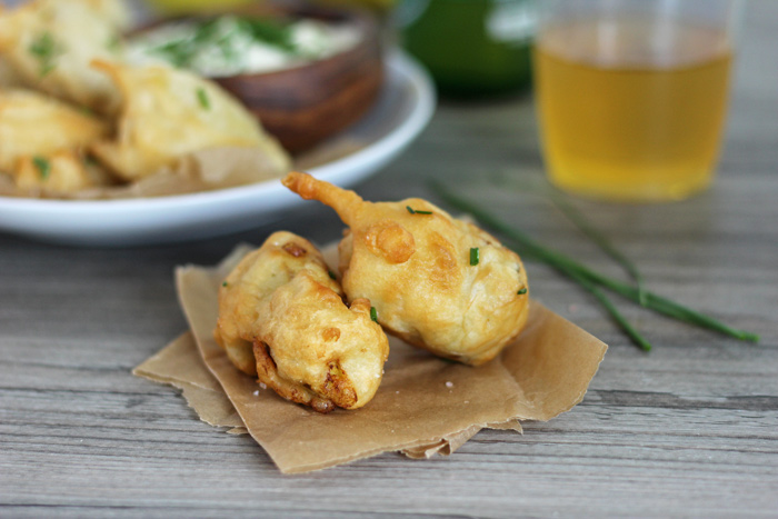 3 Ingredient Beer Battered Artichoke Hearts #vegan #appetizers