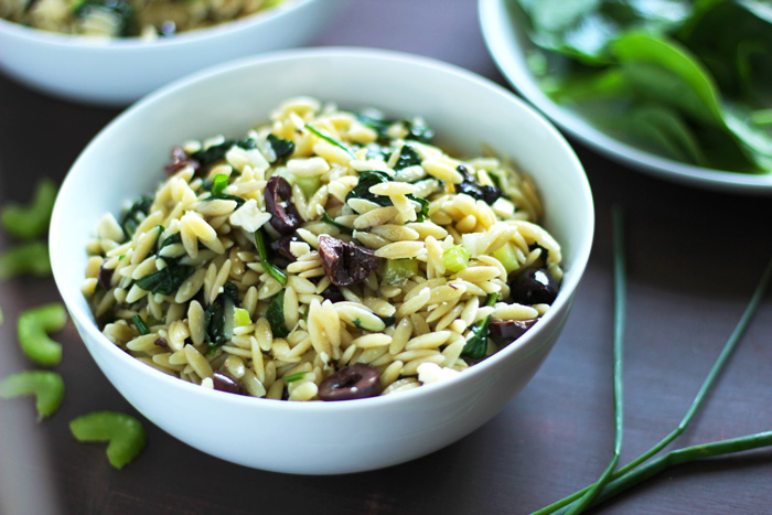 Spinach Orzo Pasta Salad. neuroticmommy.com