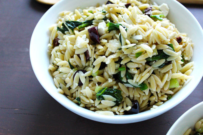 Spinach Orzo Pasta Salad. neuroticmommy.com