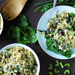 Spinach Orzo Pasta Salad. neuroticmommy.com