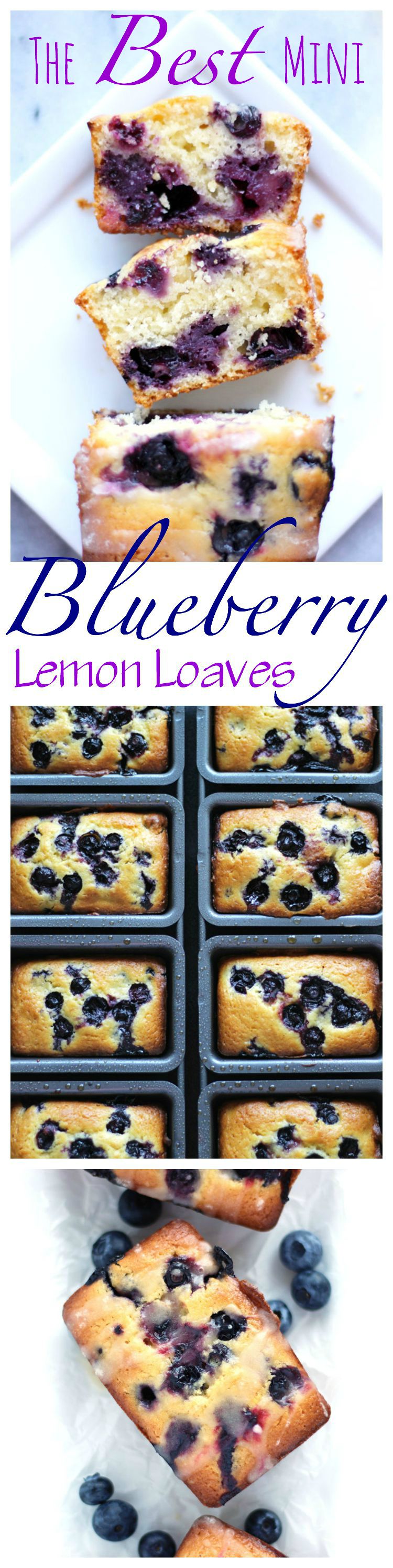 The Best Mini Blueberry Lemon Loaves. These Loaves are deliciously intertwined with blueberries with a subtle lemon flavor and a the sweetest glaze. NeuroticMommy.com