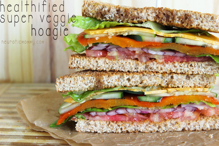 Healthified Super Veggie Hoagie vegan sandwiches