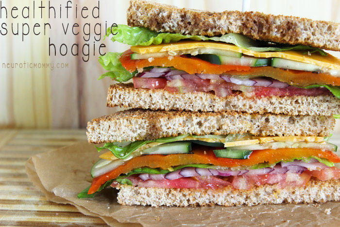 Healthified Super Veggie Hoagie - NeuroticMommy