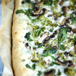 Plant Based Flatbread Veggie Pizza. neuroticmommy.com