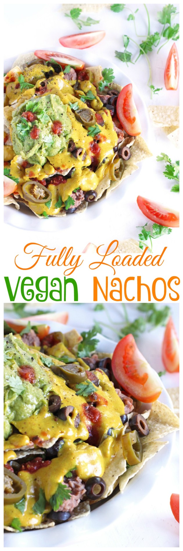 Fully Loaded Healthier Vegan Nachos - NeuroticMommy