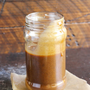 How to make vegan caramel sauce. It's literally the most delicious caramel ever. Keep it in your fridge and drizzle this on anything! NeuroticMommy.com #vegan